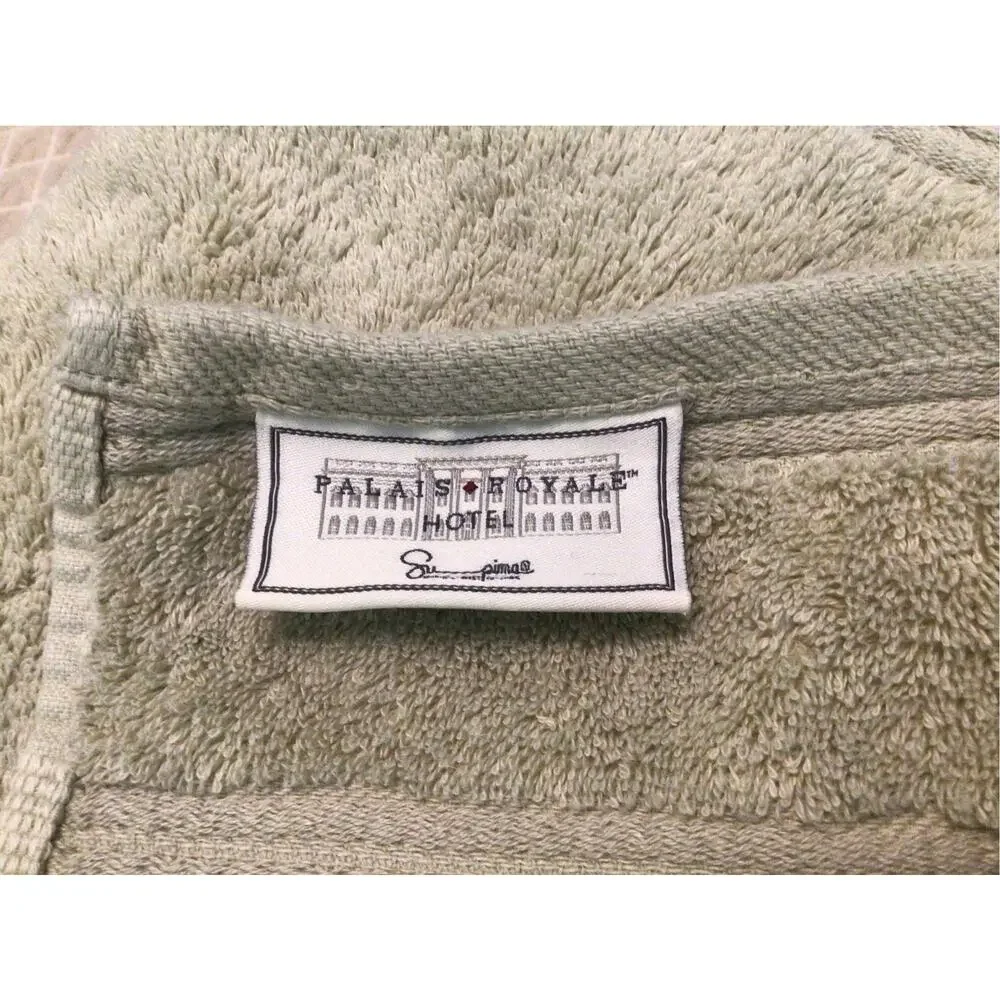 Palais Royale Hotel 3 piece towel set 100% combed cotton Green